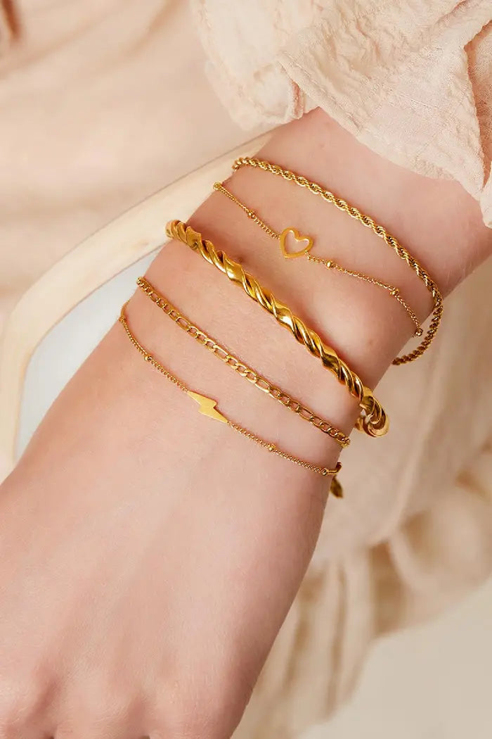 DUBBELE ARMBAND-GOLD