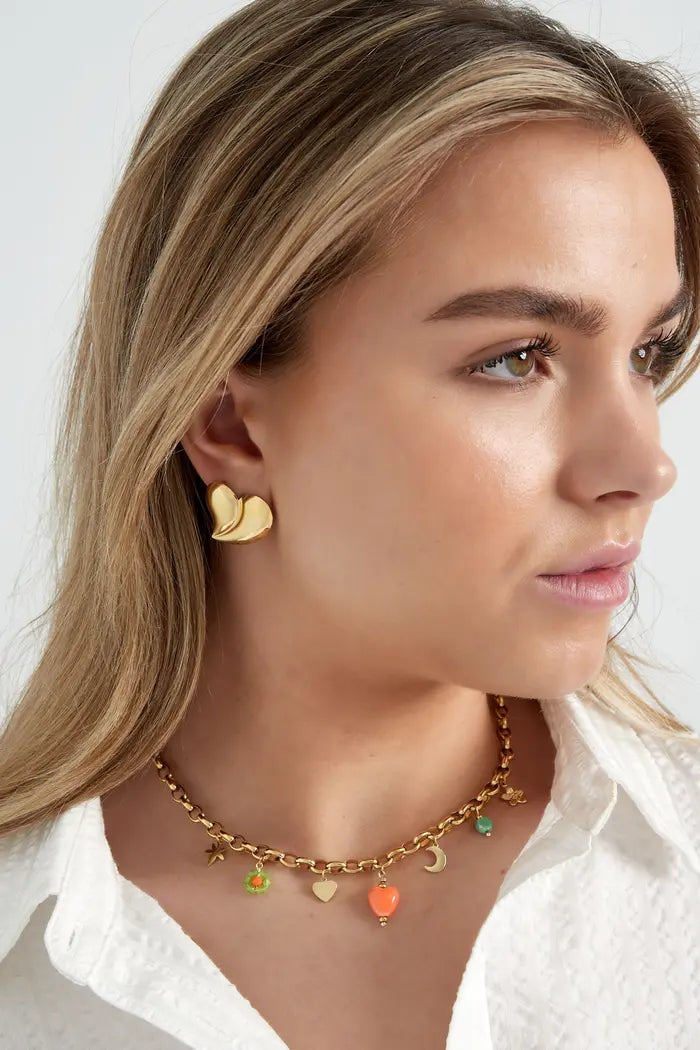 CHROME HEART OORBELLEN-GOLD