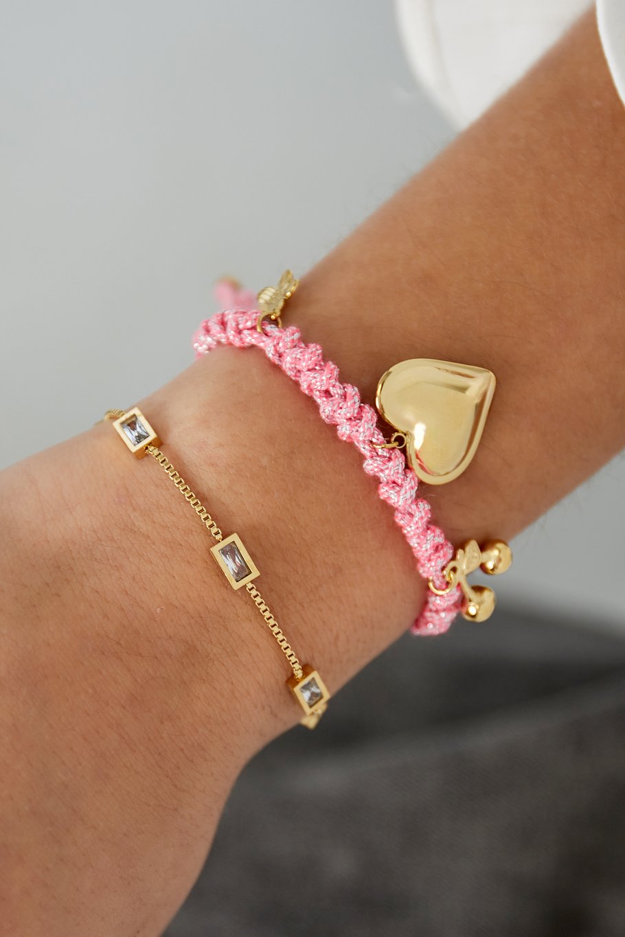 DAIMOND GLOW ARMBAND - GOUD