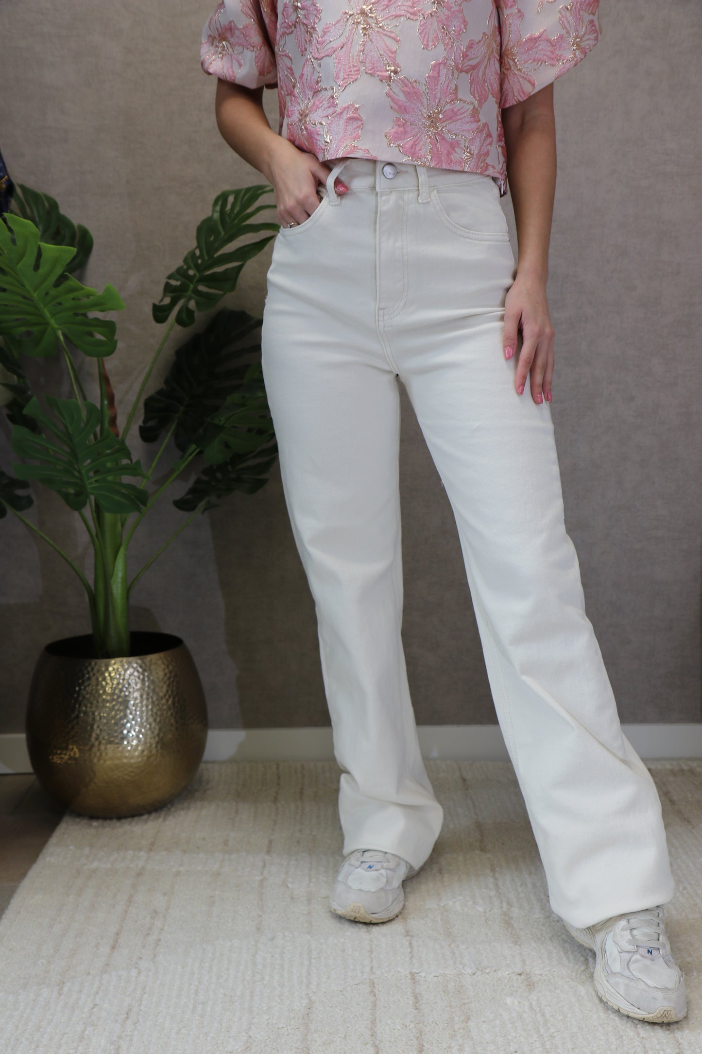 LOLA EXTRA LONG WIDE LEGG - BEIGE