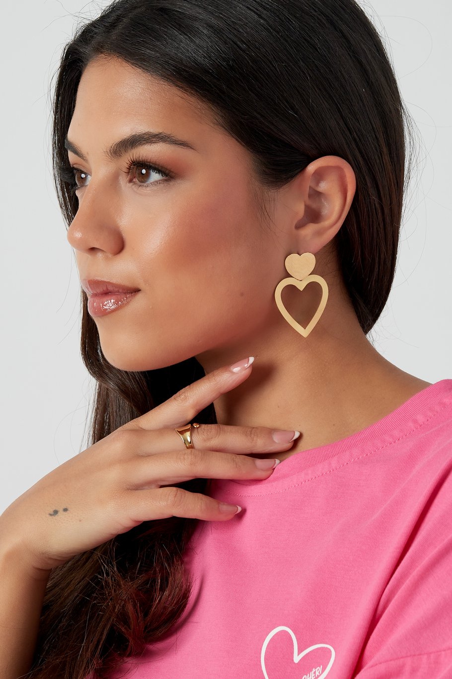 OORBELLEN LOVE WINS - GOUD