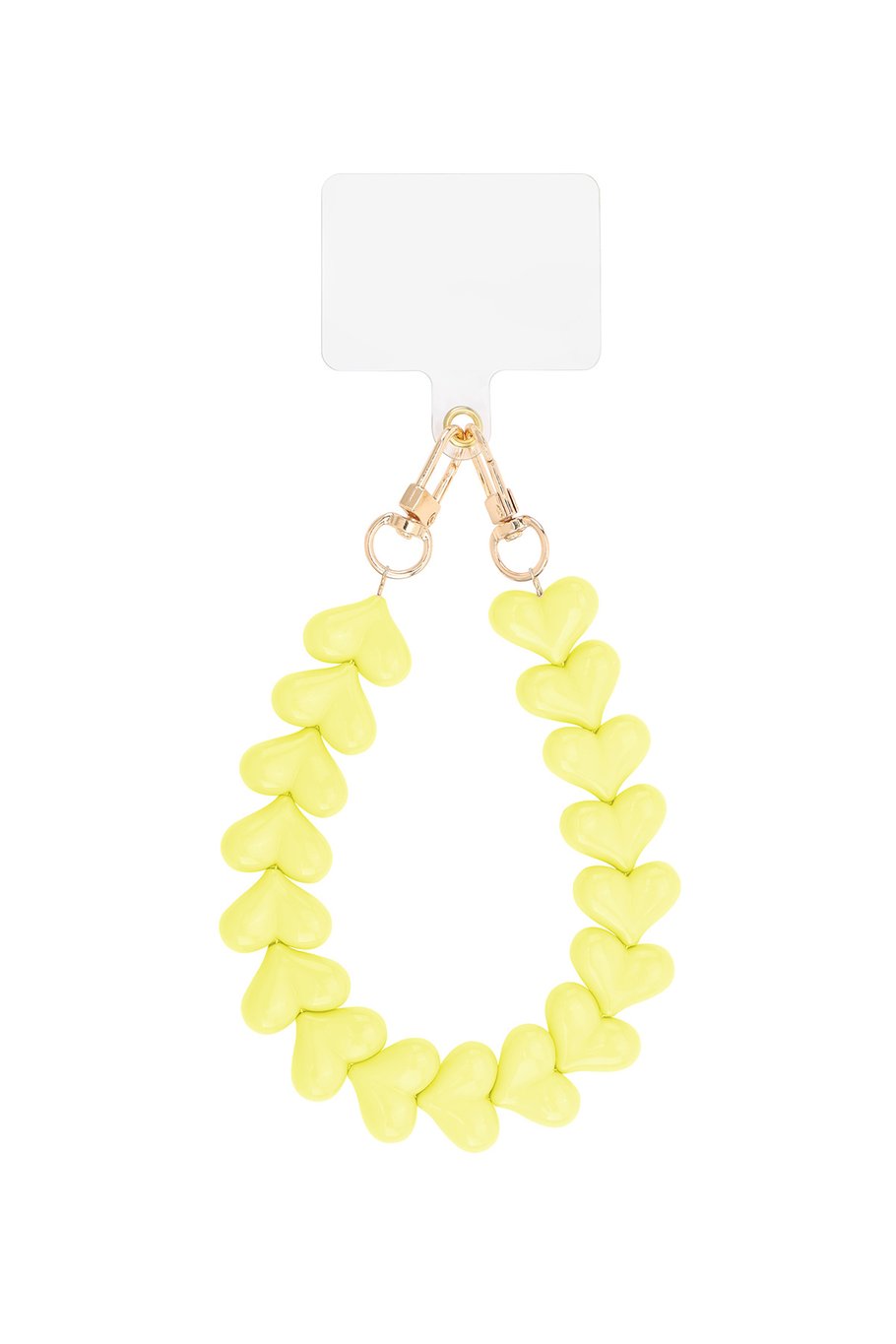 TELEFOONKOORD HARTJES - YELLOW