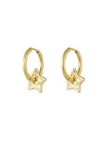 BASIC OORBELLEN MET STERBEDELS- GOUD KLEUR