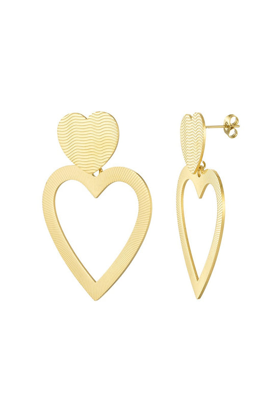 OORBELLEN LOVE WINS - GOUD