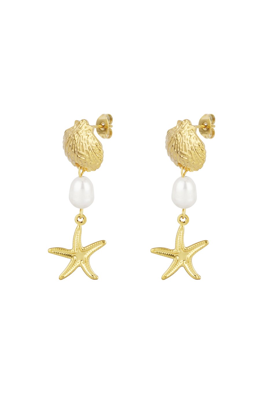 OORBELLEN SEA LIFE - GOUD