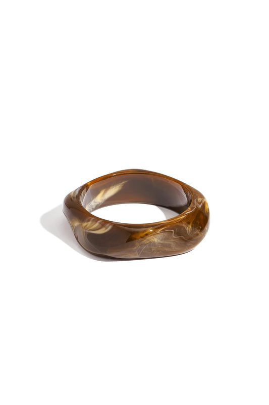 CHUNCKY BANGLE - BROWN