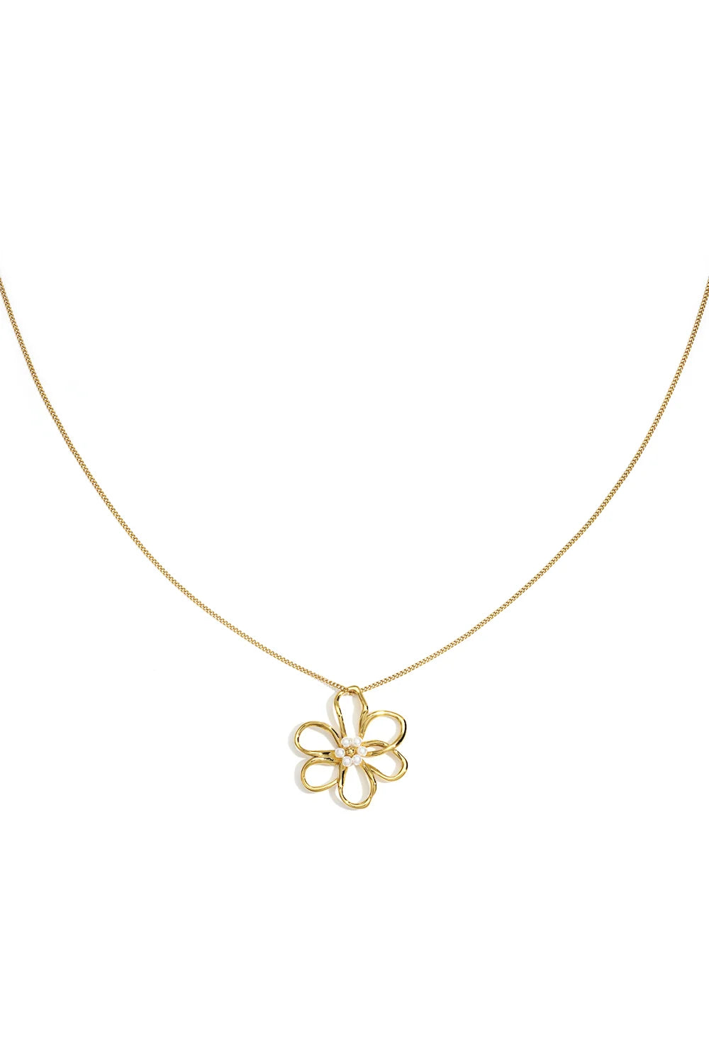 LONG FLOWER NECKLACE